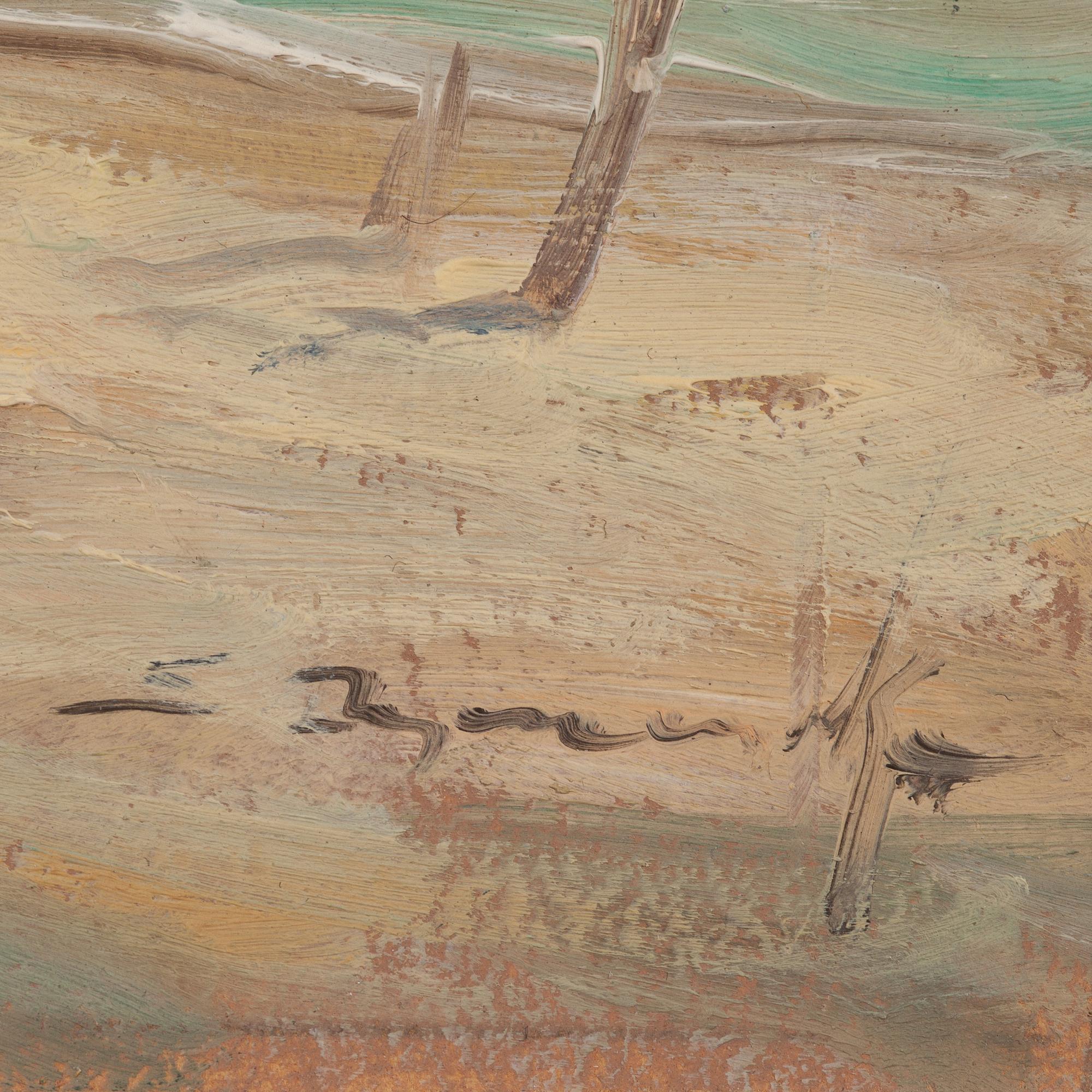 EUGENIUSZ DZIERZENCKI, 2 st. Olja på kartong, signerad.