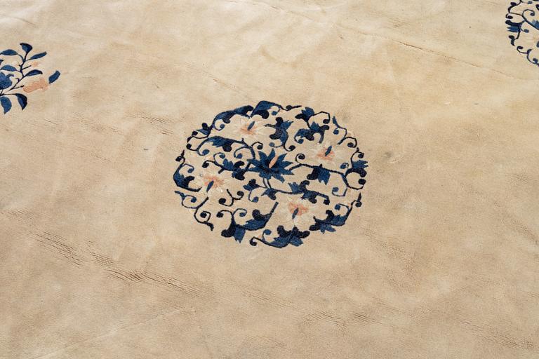 Rug, China, "antique finish", modern, 363x280 cm.