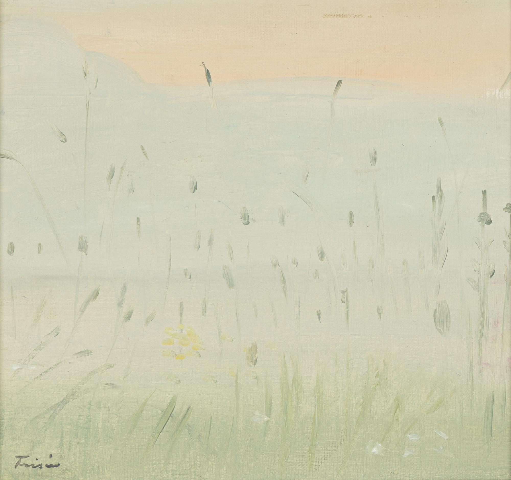 Vera Frisén, oil on canvas/panel, signed.
