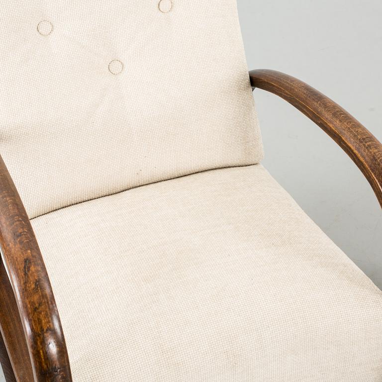 A COUPLE OF VIENNA PANCOTA ARMCHAIRS.