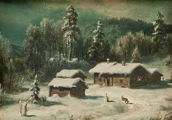 505. Ferdinand von Wright, WINTER LANDSCAPE.