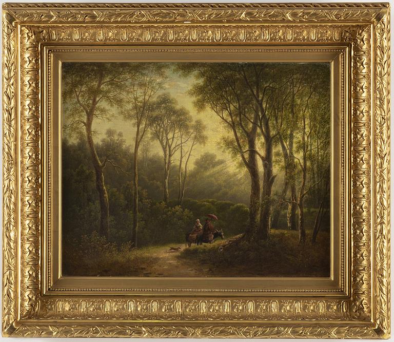 THEODOR BILLING, oil on canvas, signed Billing.