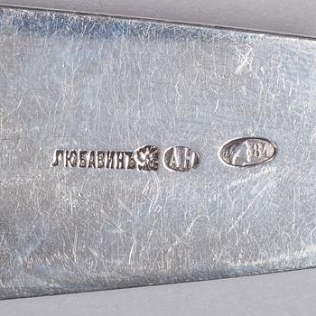 SLEV, silver, Lubavin, S:t Petersburg Ryssland 1908-1926. Vikt 283 g.