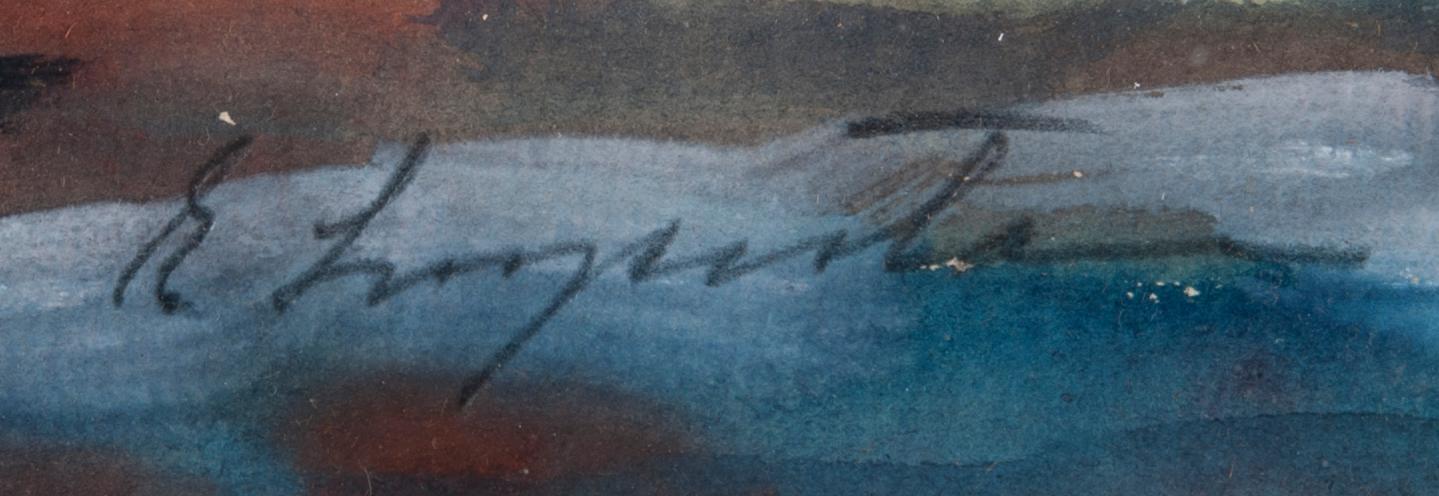 EINAR LAGERSTAM, akvarell, signerad.