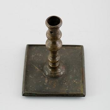 LJUSSTAKE, mässing, 1500-/1600-tal.