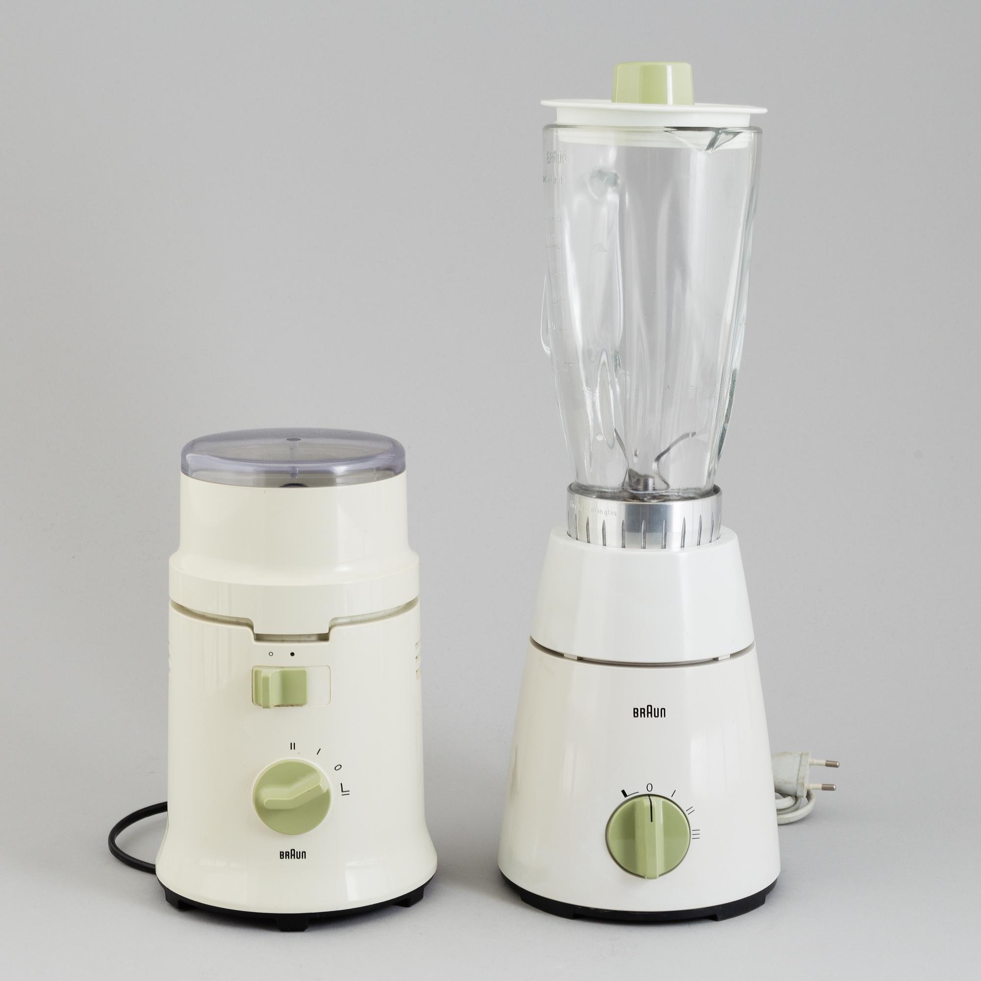 GERD ALFRED MÜLLER & H. KAHLKE, 2 blenders, Braun 1960-70´s.