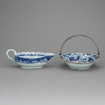 SÅSSNIPA och FAT, porslin, Kina, Qingdynastin, 1700-tal.