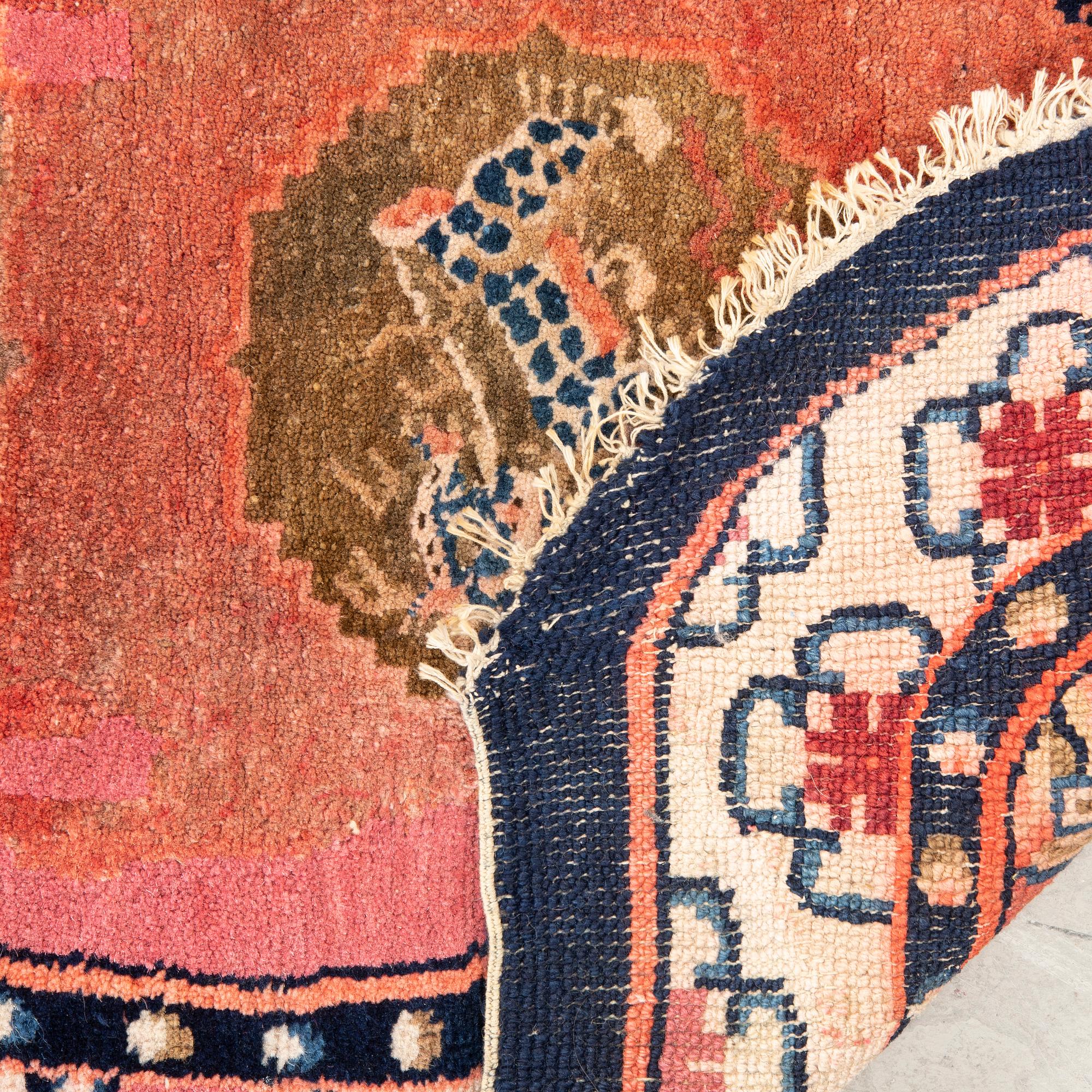 Saddle blanket Tibet semi-antique approx. 118x62 cm.