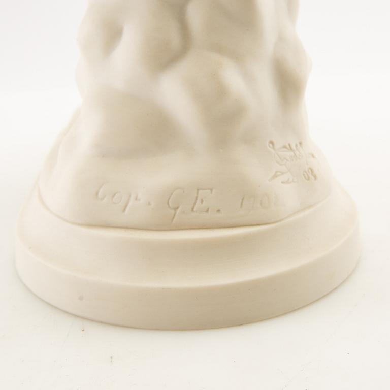 Sculpture "Thorn Puller" - "Boy with Thorn" Gustavsberg 1908 parian.