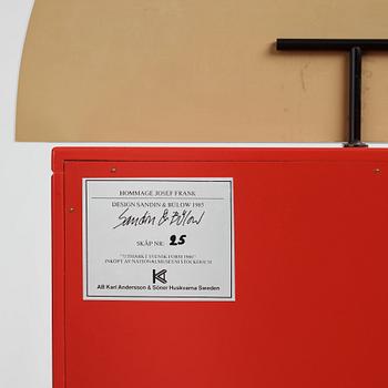 Kersti Sandin & Lars Bülow, a "Hommage Josef Frank" cabinet on stand, ed. 25/120, Karl Andersson & Söner, Sweden 1985.