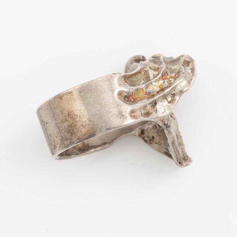 Olle Ohlsson, a ring, silver, Stockholm 1967.
