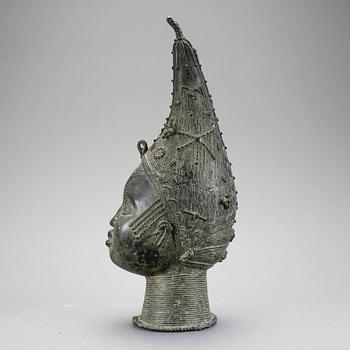 SKULPTUR, kopia efter äldre förlaga, Benin, 1900-tal.