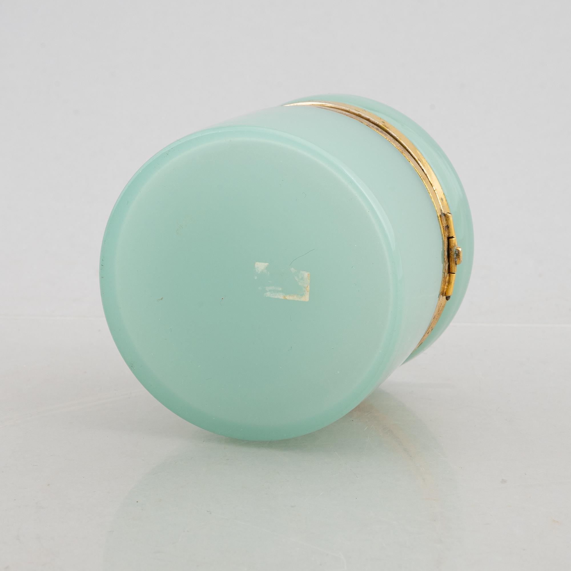 Fratelli Ferro, a glass and brass box, Murano, 1960s.