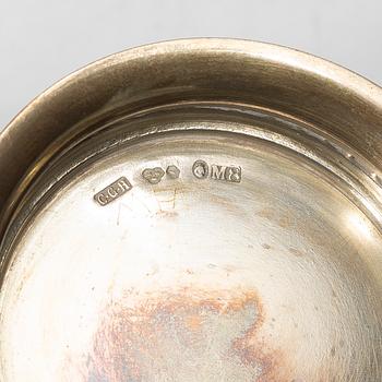 Bägare, 6 st, silver, mestadels GAB, 1900-tal.