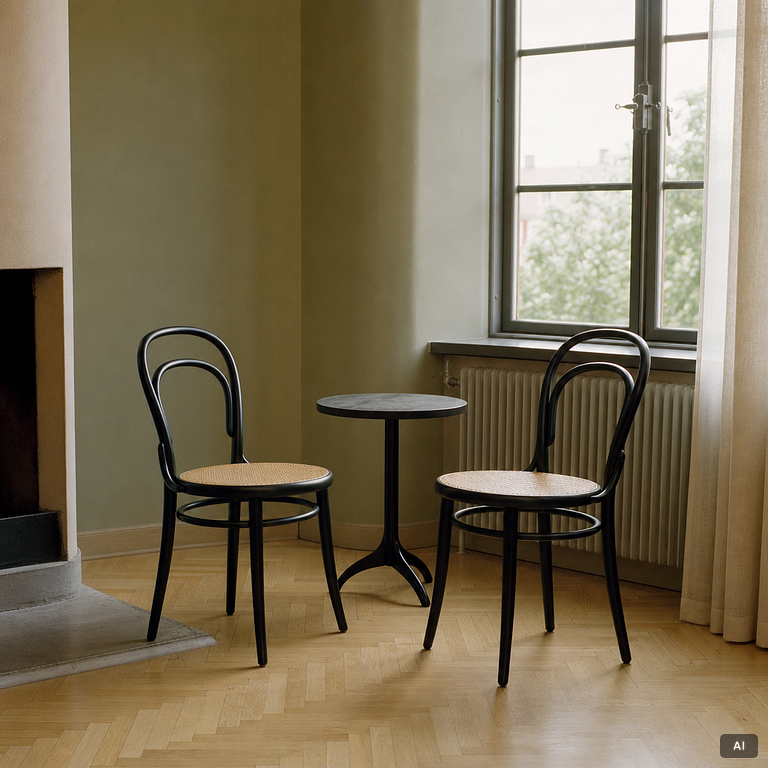 Michael Thonet, Chairs, 8, model 14, TON.