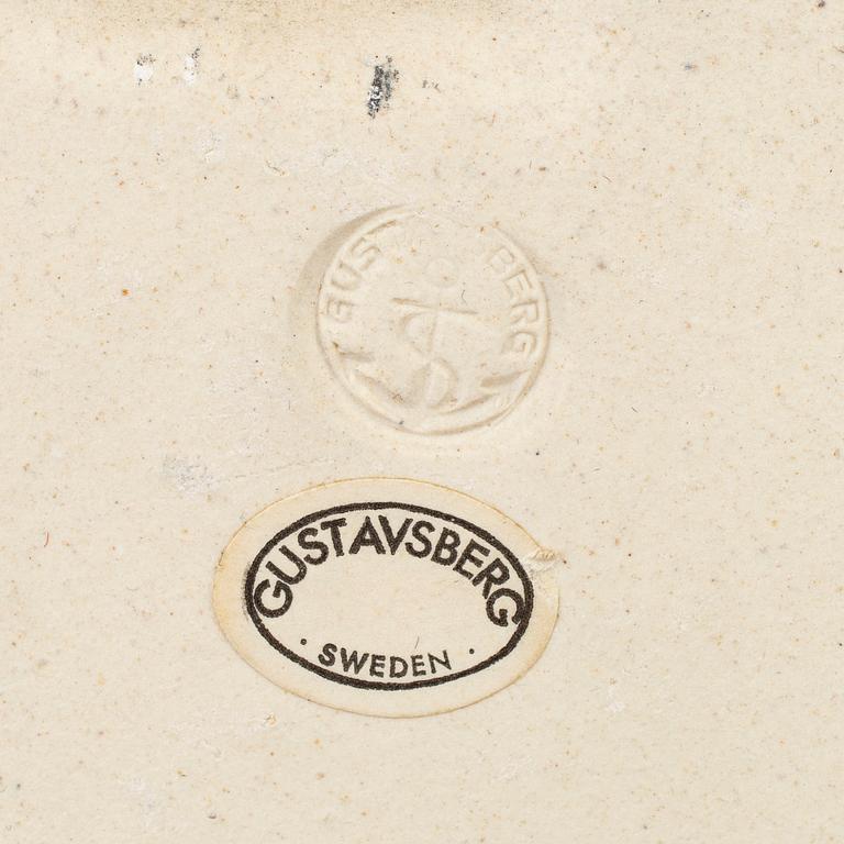 BRITT-LOUISE SUNDELL, väggplaketter, 2 st, stengods, Gustavsberg.