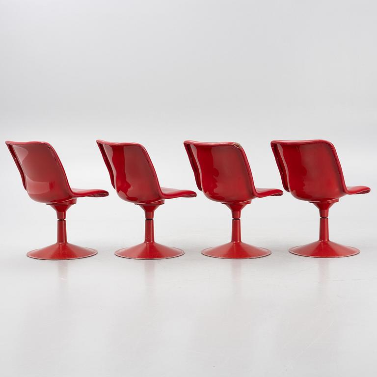 Yrjö Kukkapuro, four "Saturnus" chairs, Hiami, Finland, 1970's.