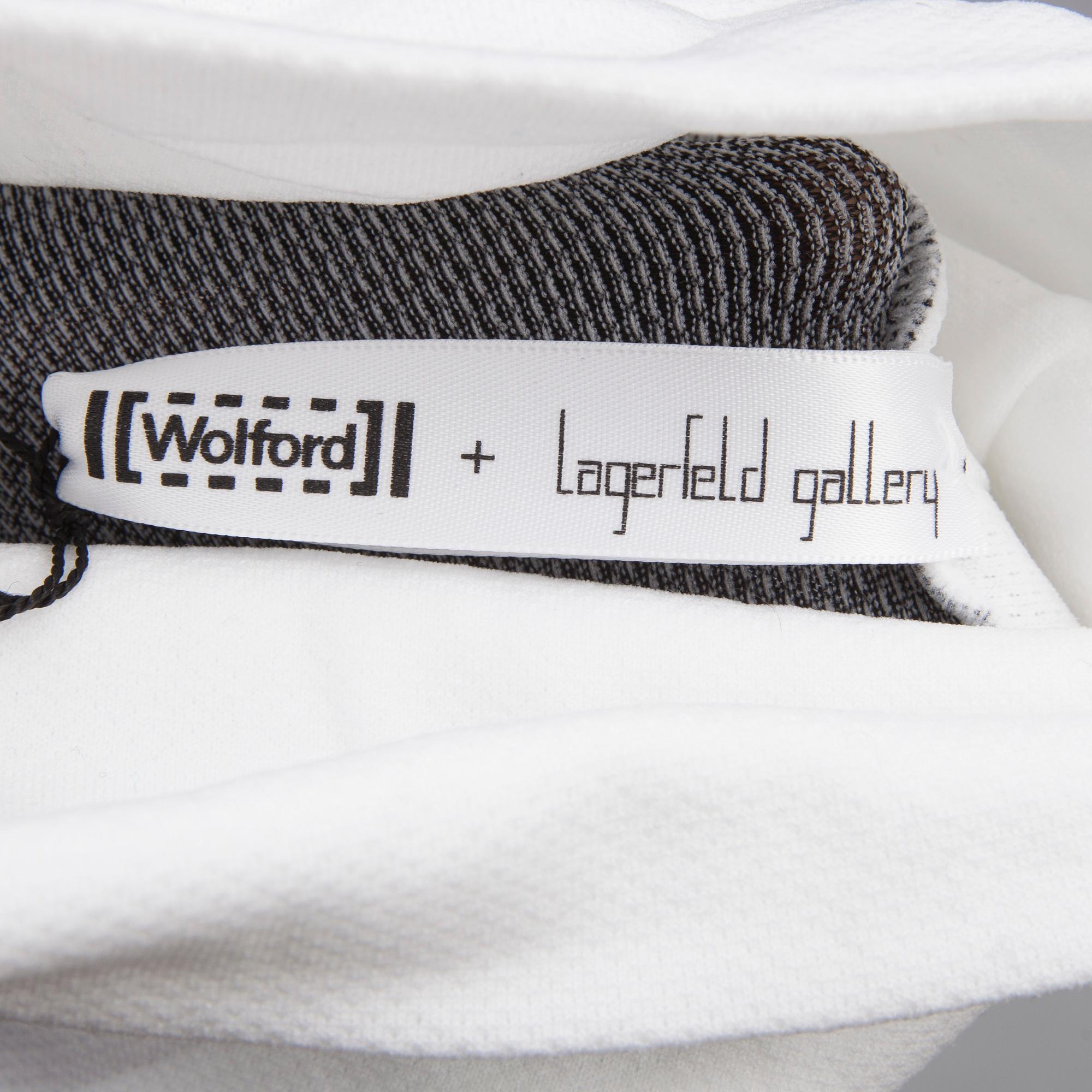 KLÄNNINGAR, 2 st, samt DRÄKT, 2 delar, Karl Lagerfeld för Wolford.