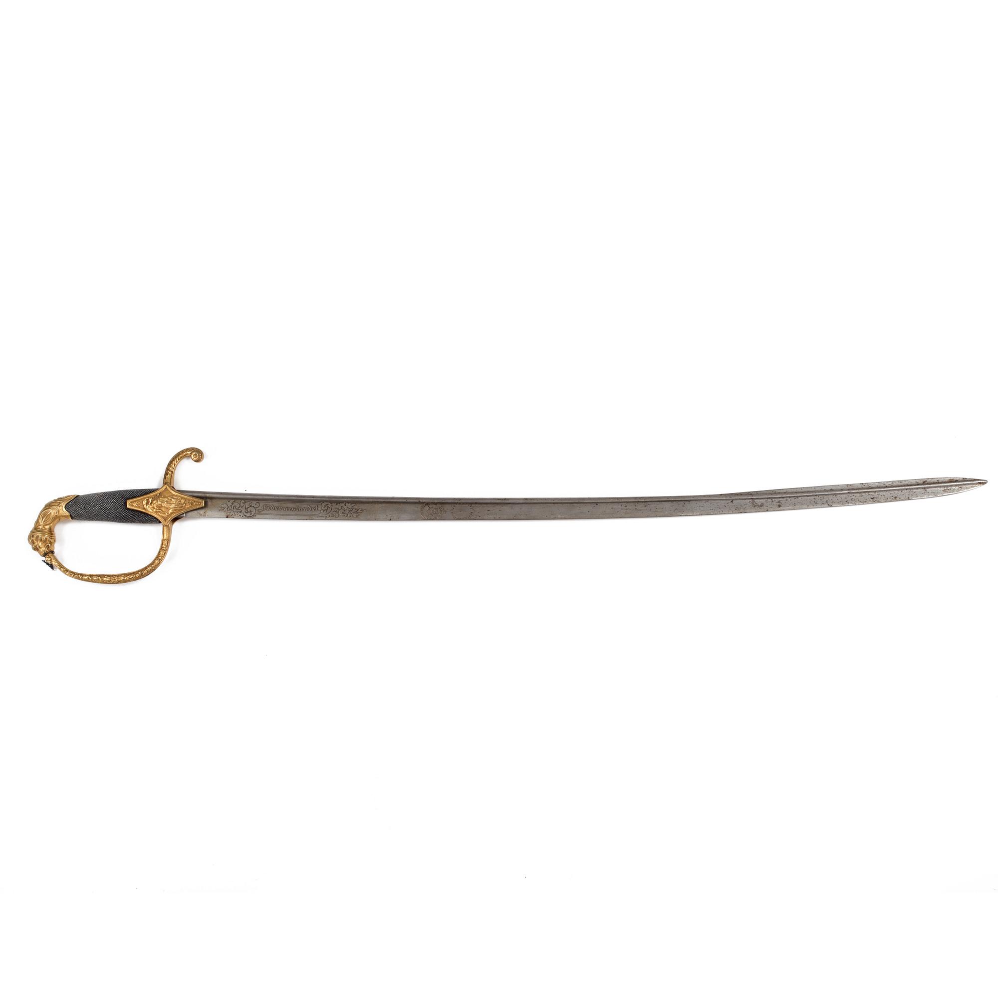 a Swedish officer sarbre m/1815.