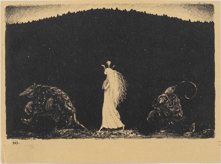 John Bauer, "Trollens Styfdotter".