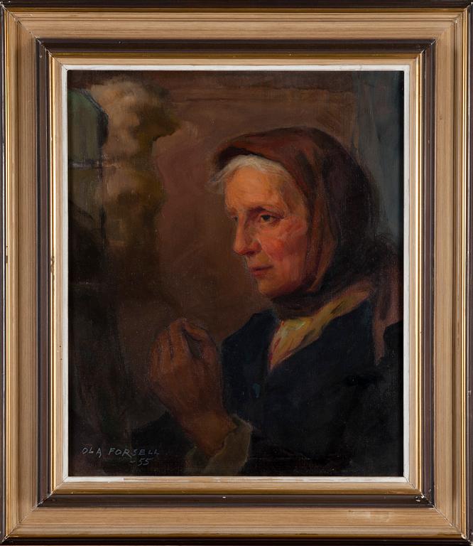 OLA FORSELL, olja på duk, signerad och daterad -55.