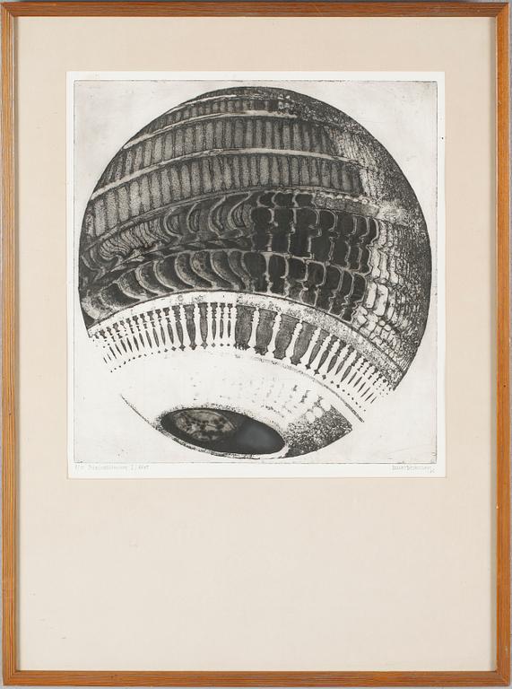 BENGT BÖCKMAN, etsning, signerad, daterad -65 och numrerad 8/10.