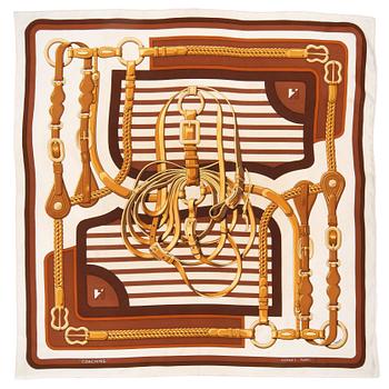 396. HERMÉS, a silk scarf, "Coaching".