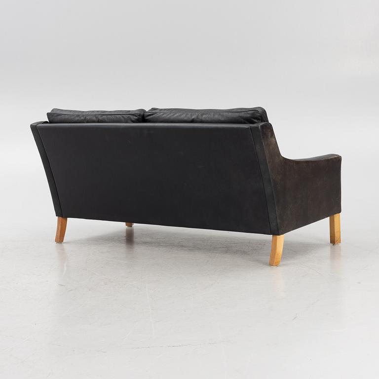 Ib Kofod Larsen, a leather sofa, OPE, Jönköping, Sweden, 1960's.