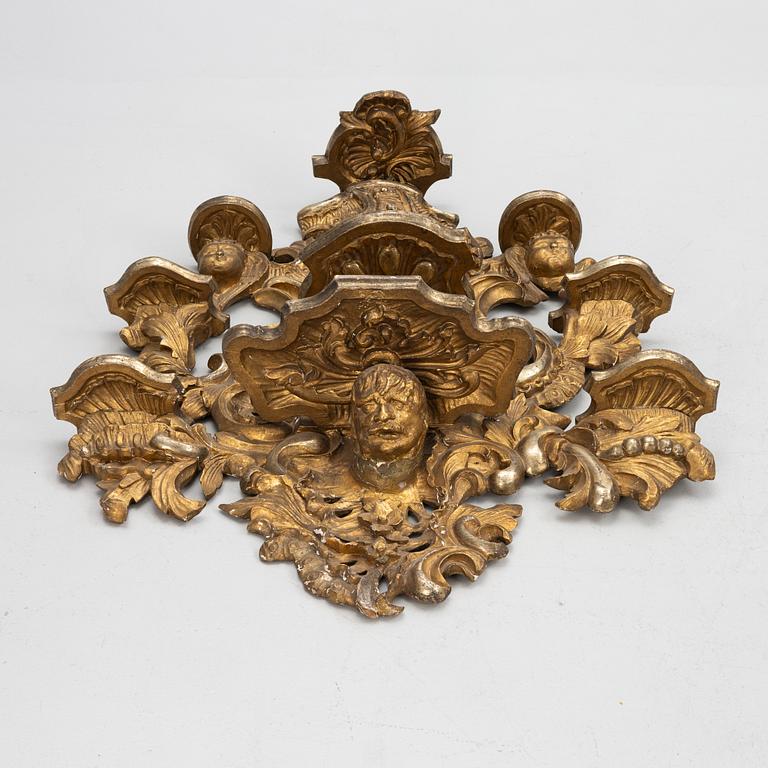 Console shelf, Baroque style. 19th century.