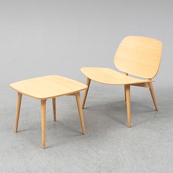 JONAS LINDVALL, stol samt bord, "Papa", Scandiform, 2000-tal.