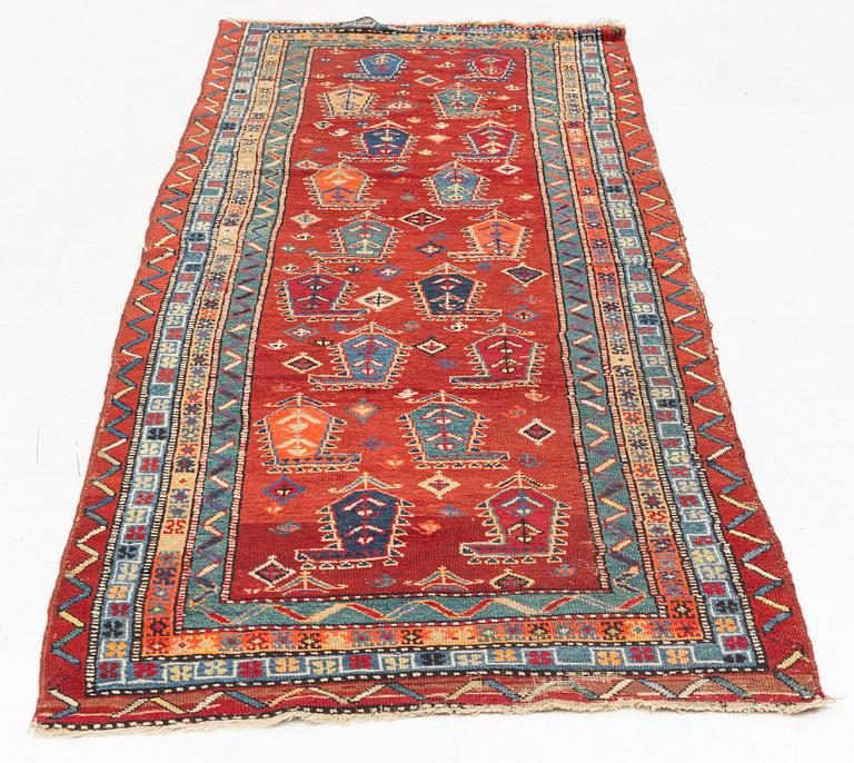A Runner, semi-antique/antique, Meshkin/Azerbaijan, c. 279 x 102 cm.