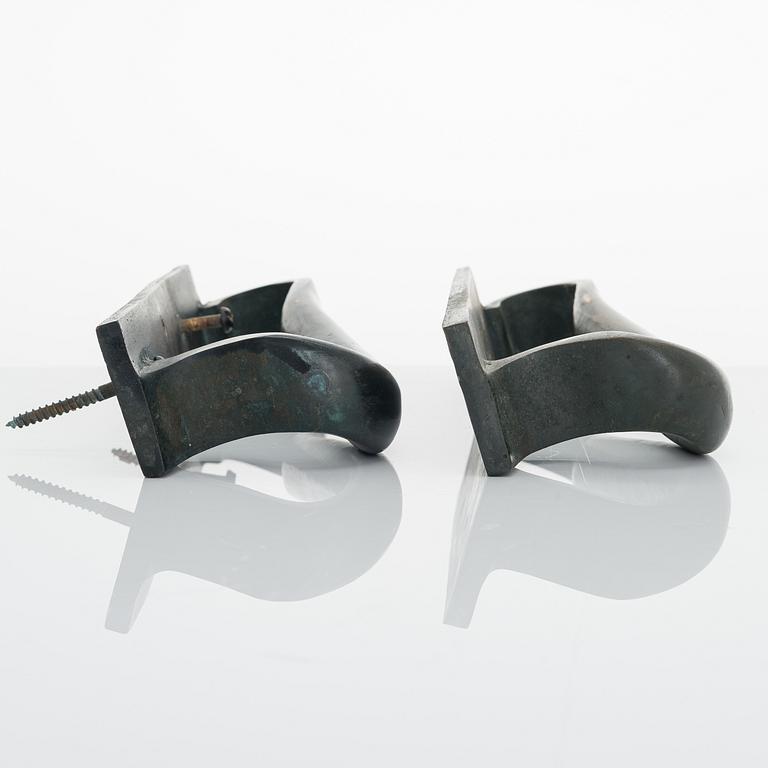 ALVAR AALTO, A pair of door handles for Valaistustyö.