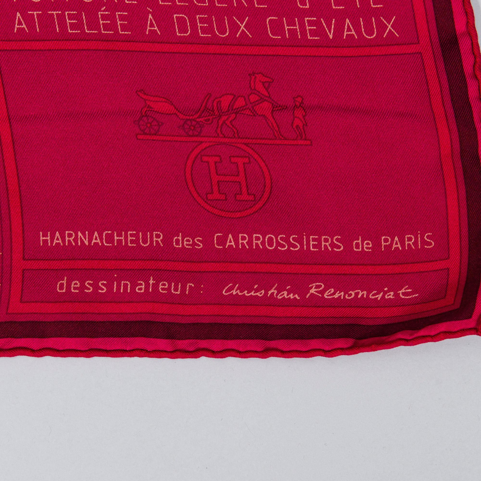 HERMÈS Two Silk Scarves.