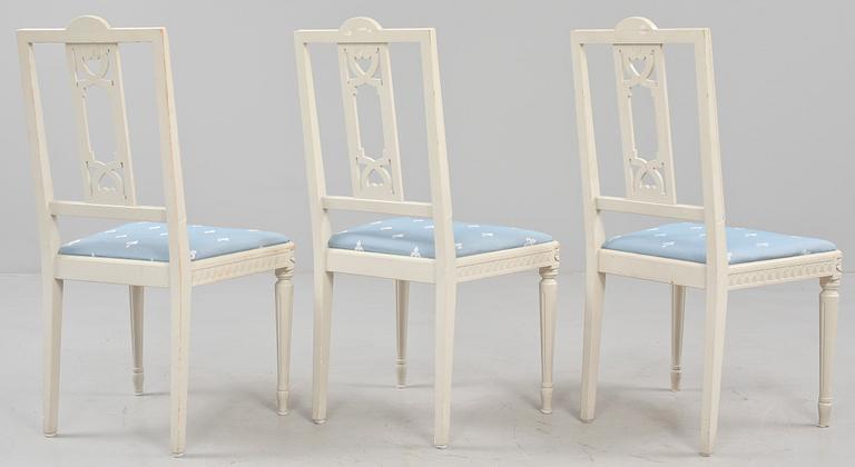 STOLAR, 6 st, gustaviansk stil, 1900-tal.