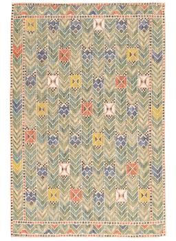 131. Märta Måås-Fjetterström, a drape, "Rågen", flat weave, c 208 x 138 cm, signed AB MMF.
