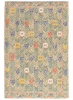 131. Märta Måås-Fjetterström, a drape, "Rågen", flat weave, c 208 x 138 cm, signed AB MMF.