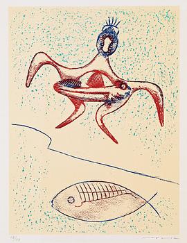 MAX ERNST, portfolio comprising 12 lithographs in colours, 1974, each signed in pencil and numbered 69/79,