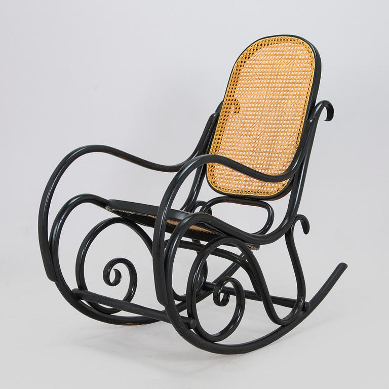 A mid-20th century Thonet style rocking chair.