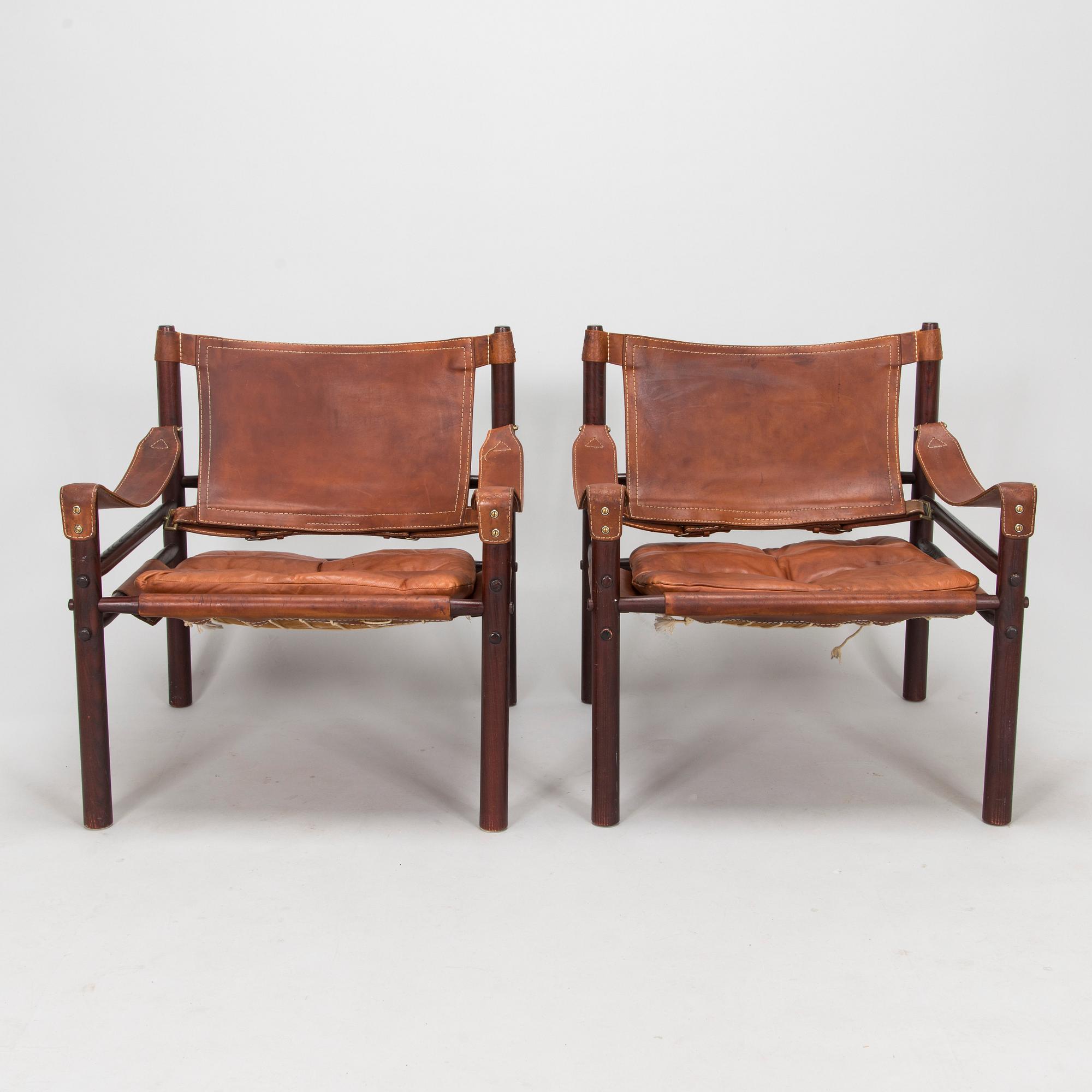 Arne Norell, fåtöljer, ett par, "Sirocco", 1900-talets senare hälft.