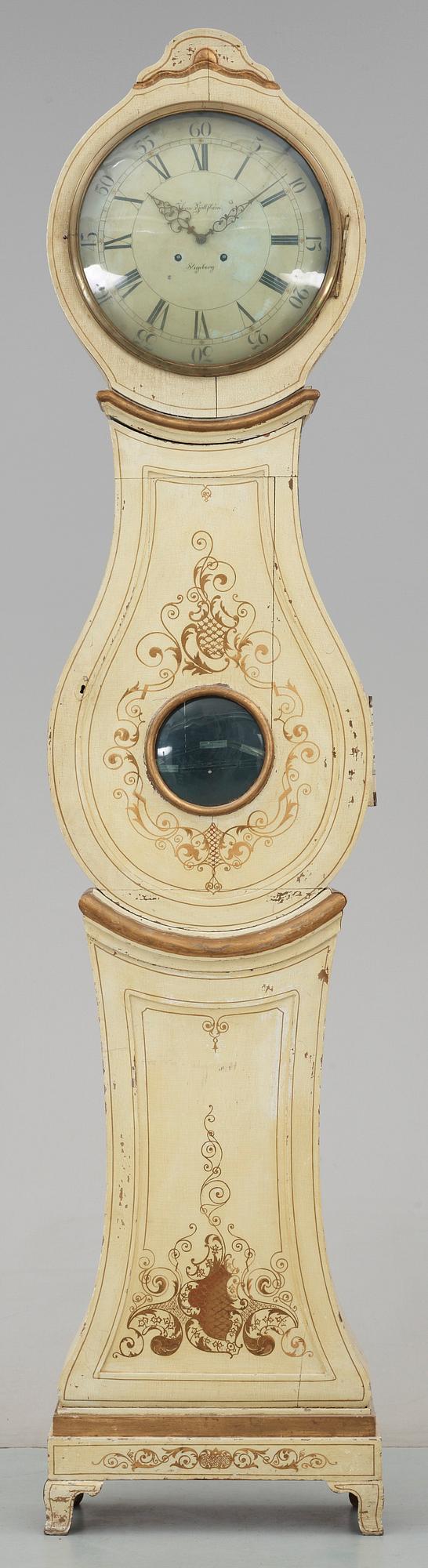 GOLVUR, rokoko, urmakare Johan Fjällström, 1700-tal.