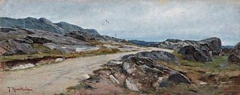 464. Johan Krouthén, Landscape from Bohuslän on the west coast of Sweden.