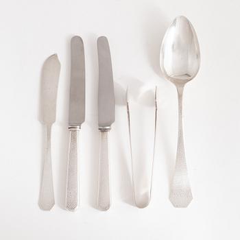 A silver cutlery, including Miyamoto, Japan (20 pieces).