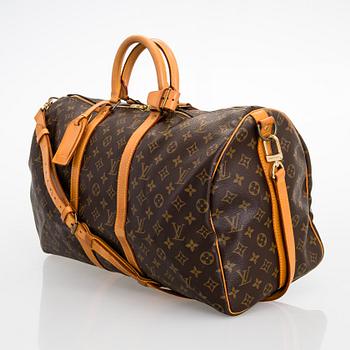 Louis Vuitton, A Monogram 'Keepall 50 Bandouliere' Weekendbag.