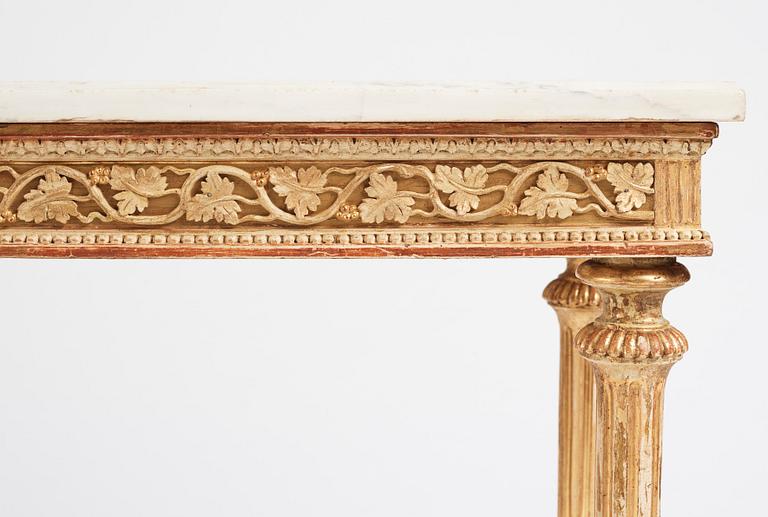 A late Gustavian 18th century console table.