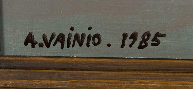 Armas Vainio, öljy kankaalle, signeerattu ja päivätty 1985.