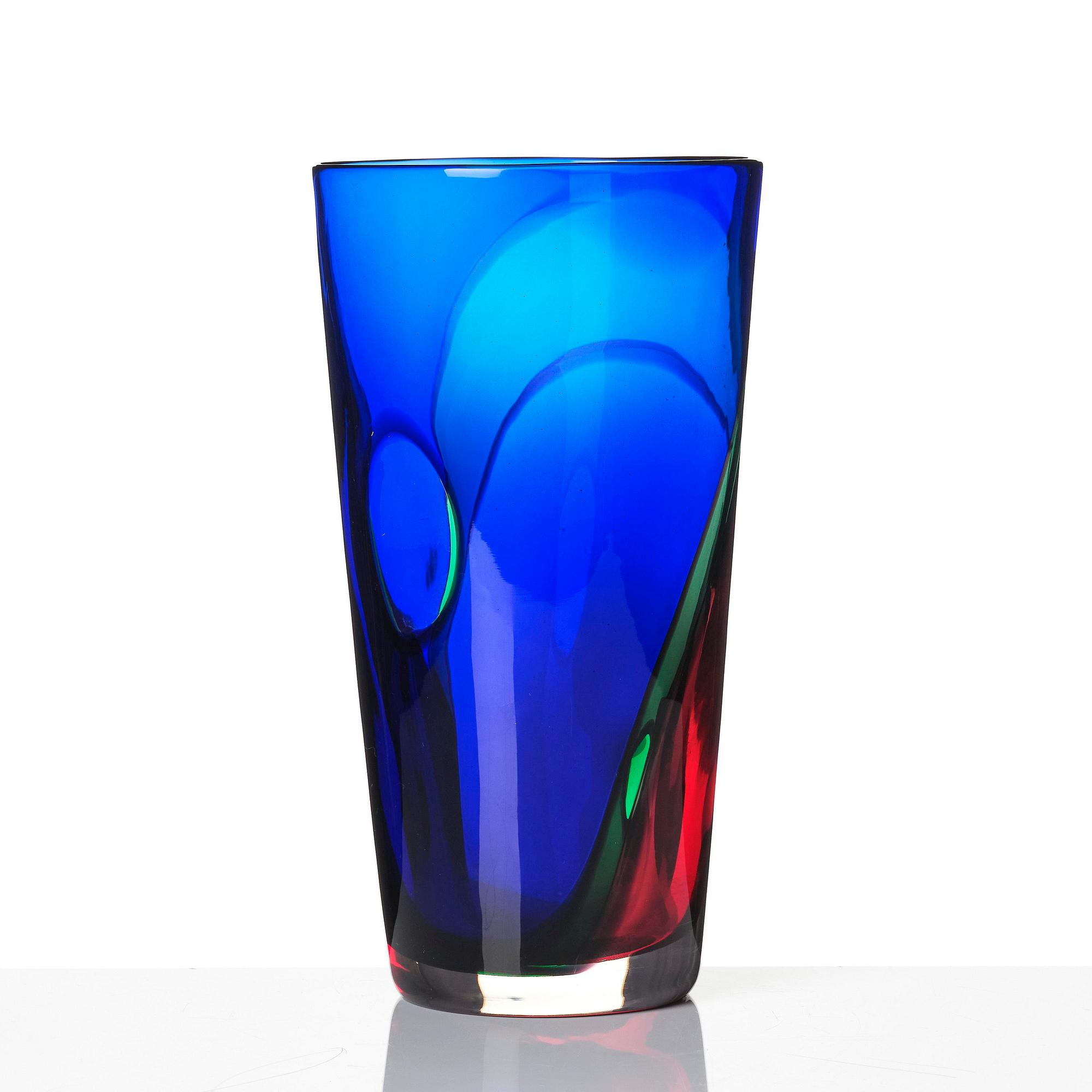 Archimede Seguso, a glass vase, Murano, Italy, 1980-90's.