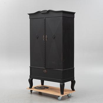 A painted art noveau cabinet, early 20th Century.