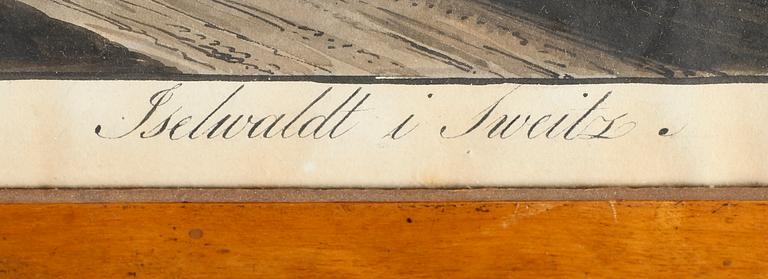 OKÄND KONSTNÄR, akvarell, osignerad, 1800-talets första hälft.