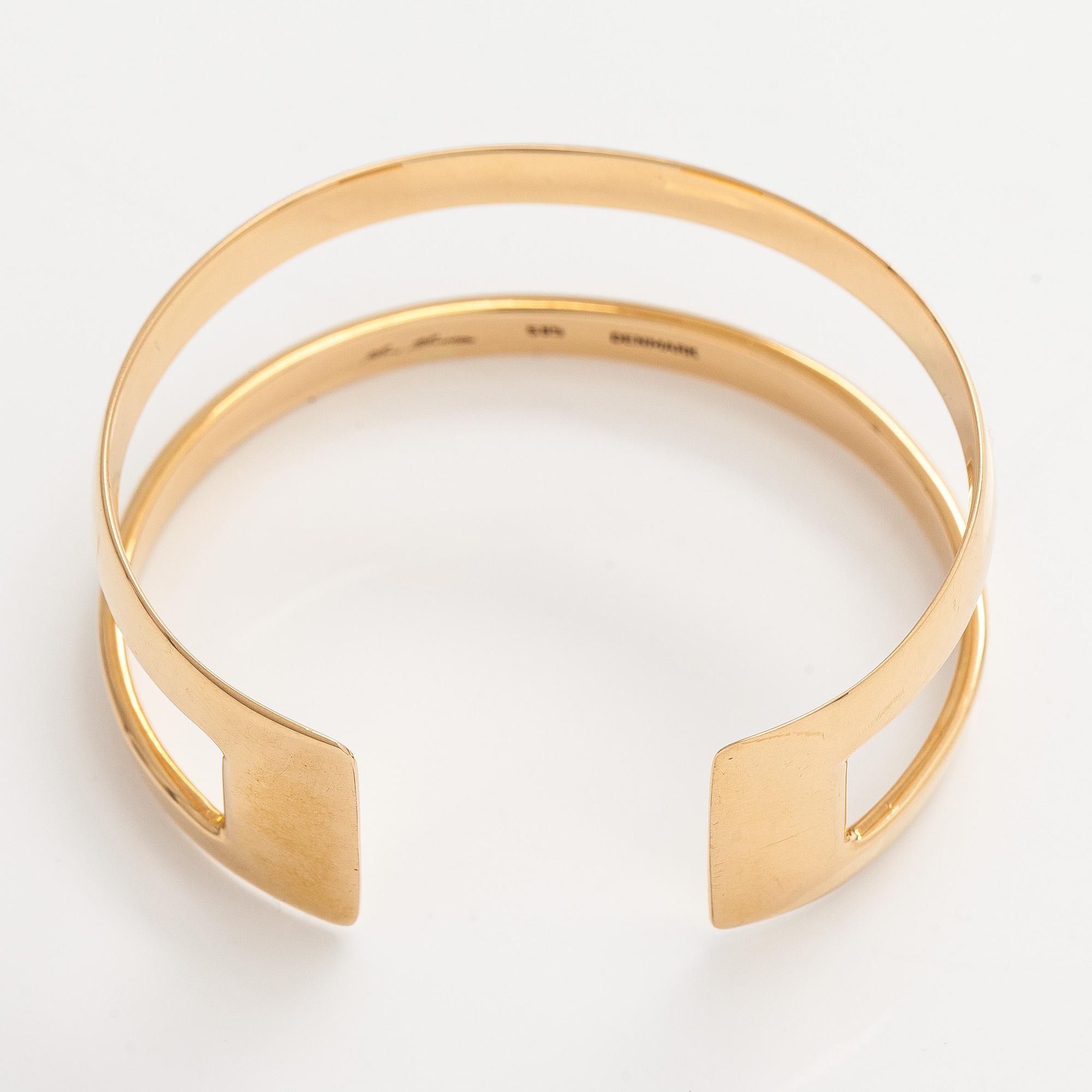 Hans Hansen, bangle, 14K gold, Denmark.