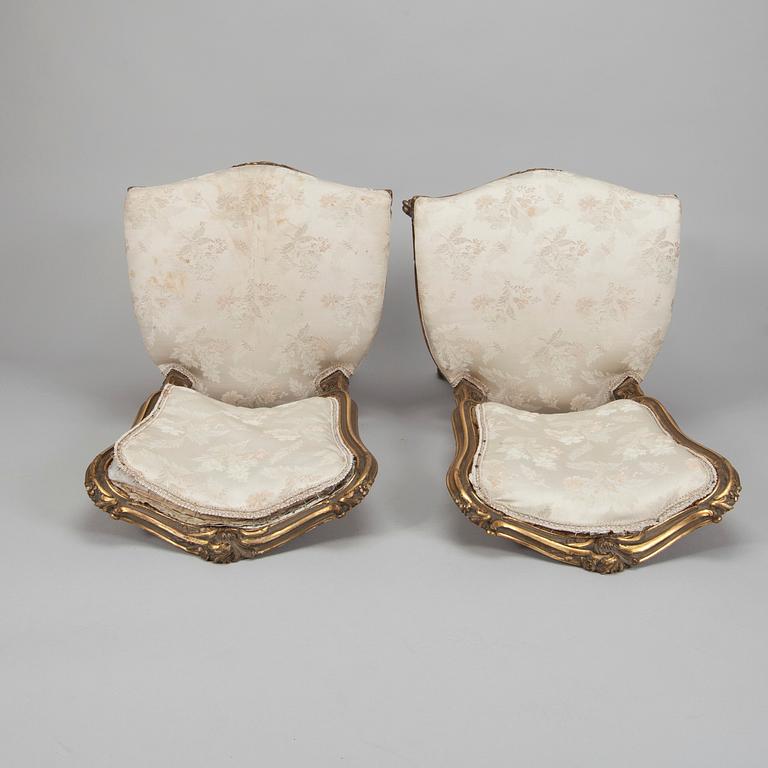 STOLAR, 3 st, rokokostil, sekelskiftet 1800/1900.